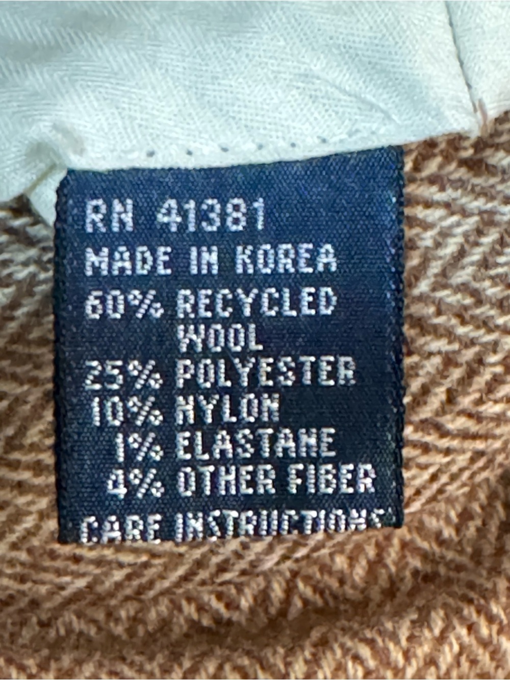 Polo Ralph Lauren Wool Blend Herringbone Pleated Cuff Classic Dress Pants  34x31 - Picture 11 of 16